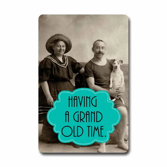 Having a Grand Old Time Postcard