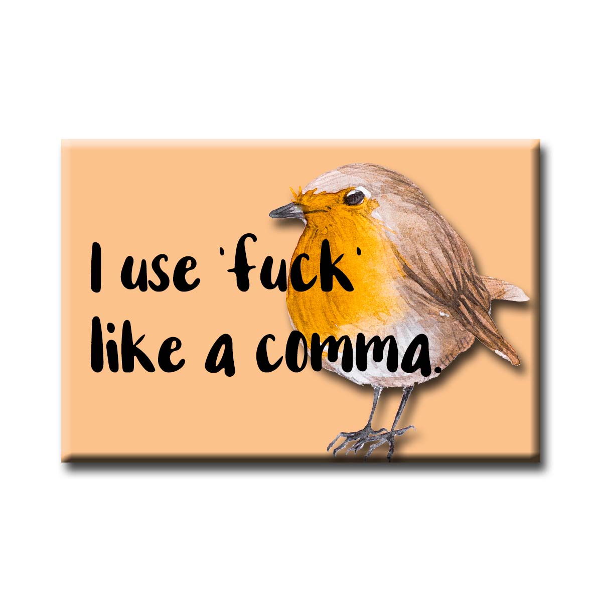 I Use Fuck Like a Comma Refrigerator Magnet NSFW