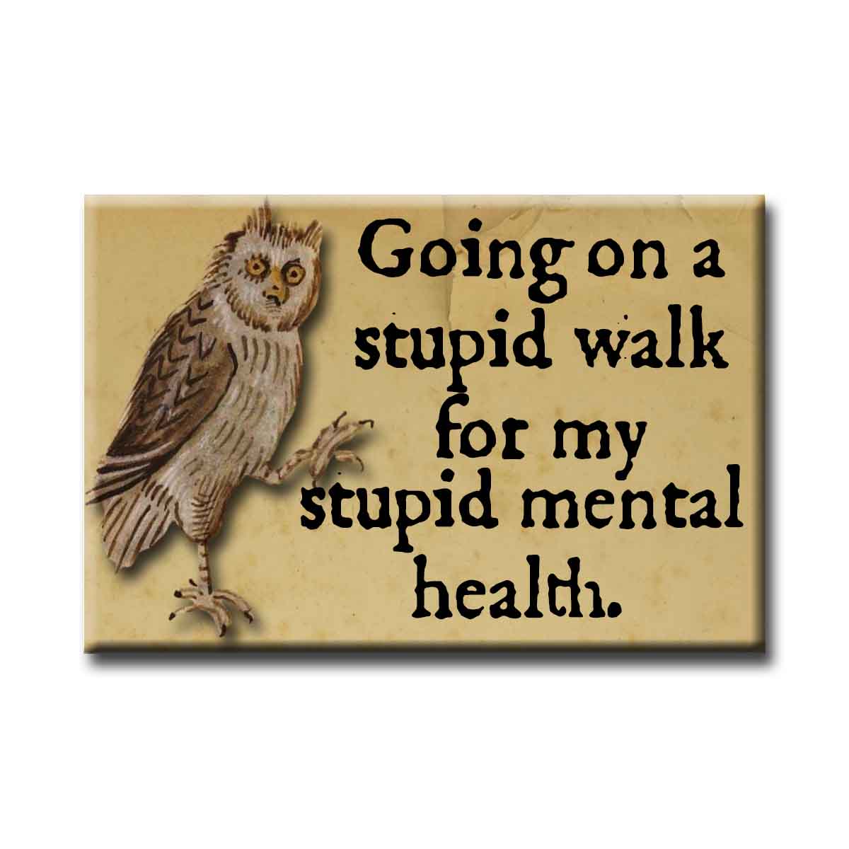Medieval Marginalia Stupid Walk Refrigerator Magnet