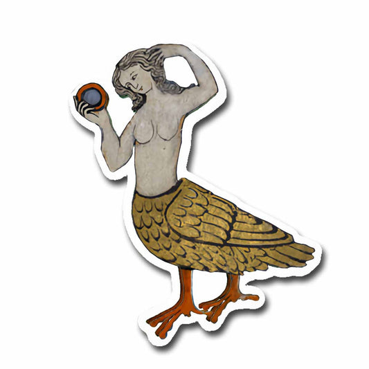 Medieval Marginalia I Feel Pretty Vinyl Sticker