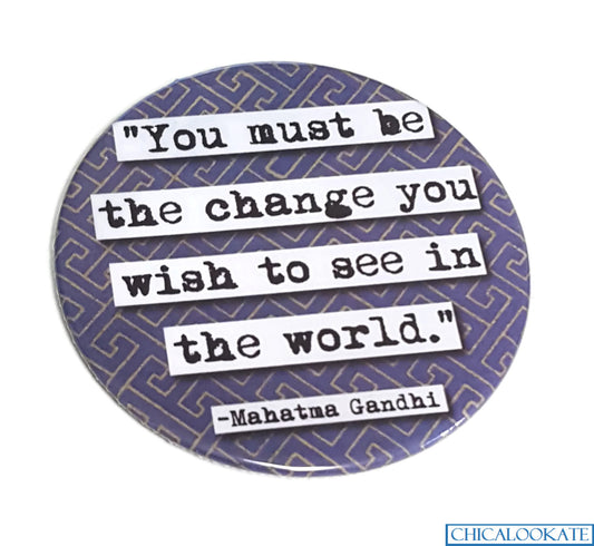 Gandhi Be the Change Coaster