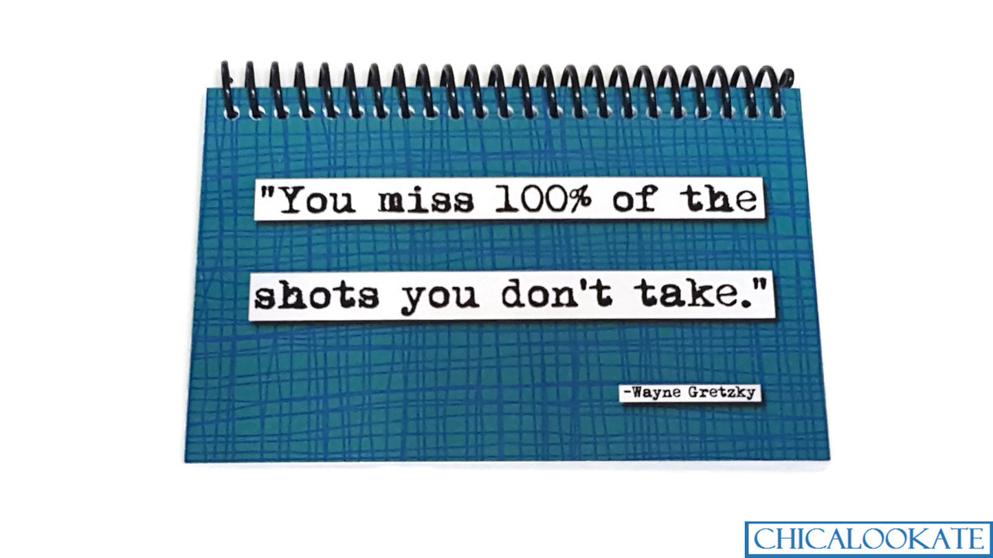 Wayne Gretzky Quote Blank 4x6 Notepad