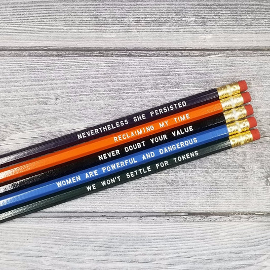 Feminist Quote Pencils