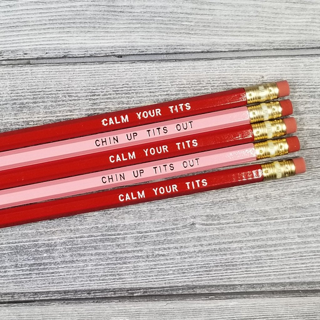 Calm Your/Chin Up Tits Pencils Set - CLEARANCE