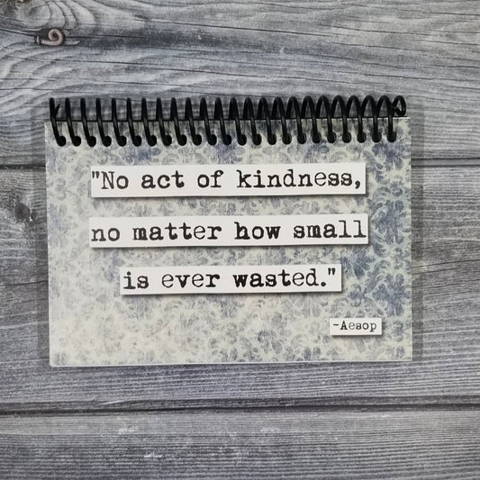 Aesop Kindness Quote Blank 4x6 Notepad