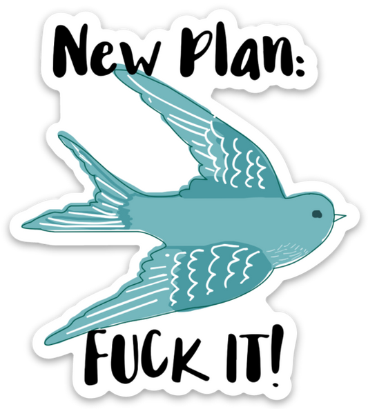 New plan Vinyl Sticker NSFW