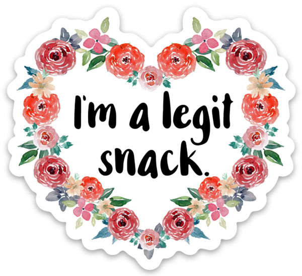 Legit Snack Vinyl Sticker