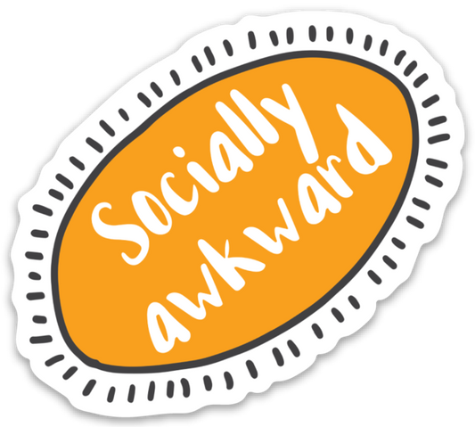 Socially Awkward Vinyl Sticker