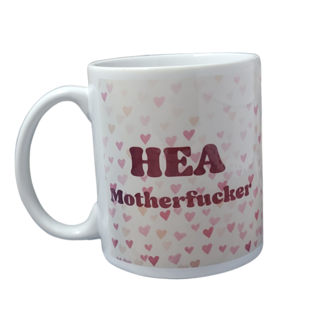 Bookstore Romance Day HEA Motherfucker Heart Mug