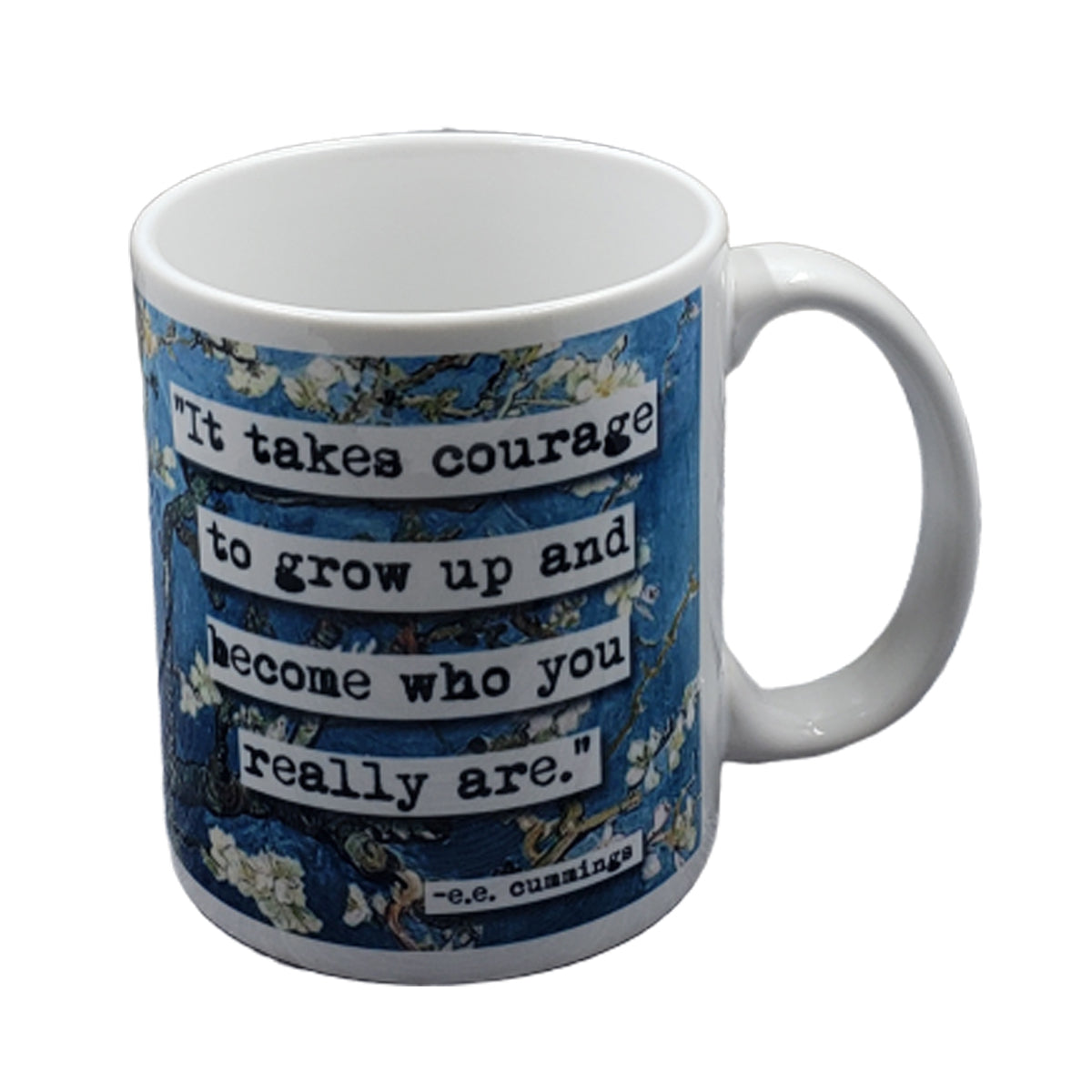 e.e. cummings Courage Quote Mug