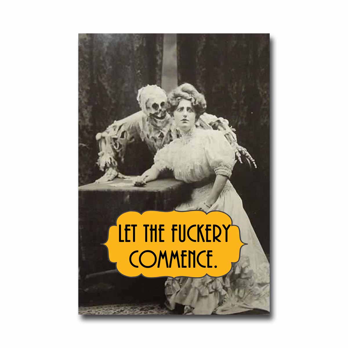 Let the Fuckery Commence NSFW Postcard