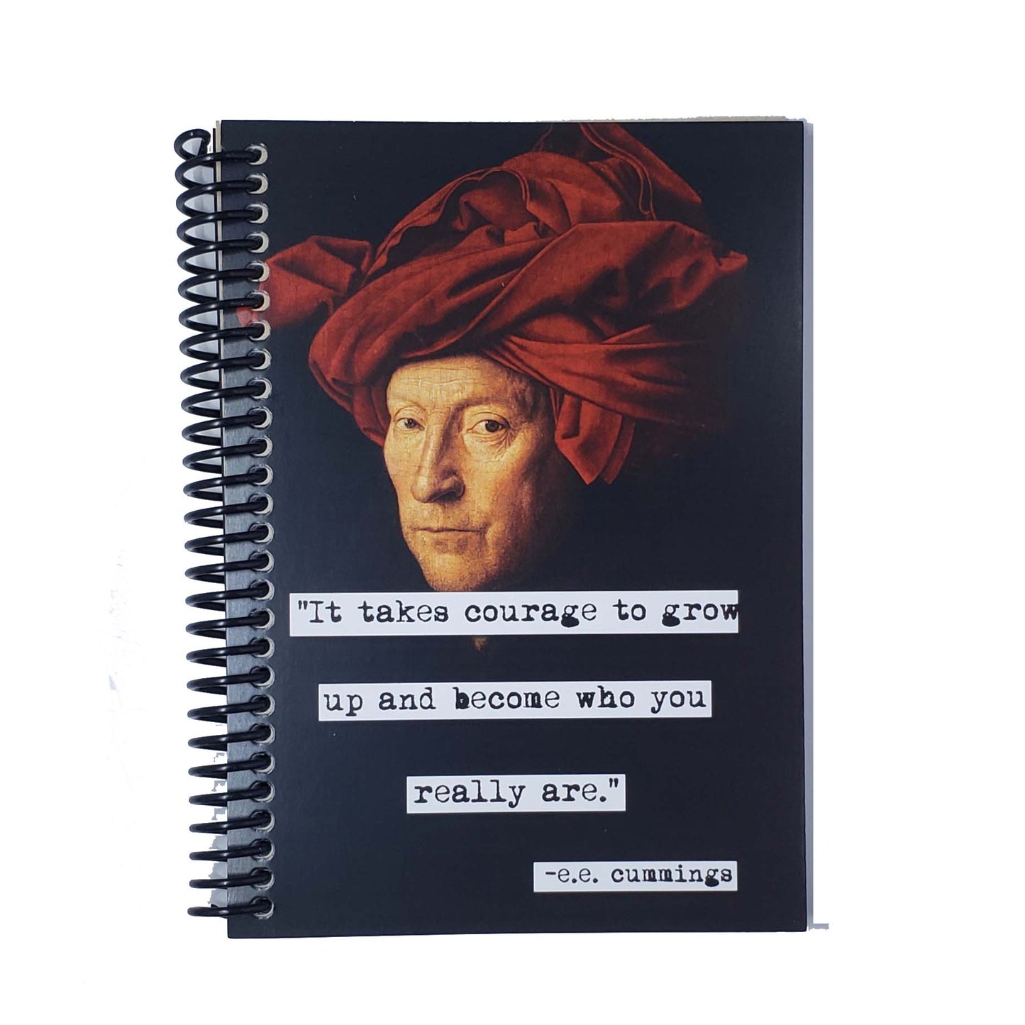 e.e. cummings It Takes Courage Quote 5x7 Notebook