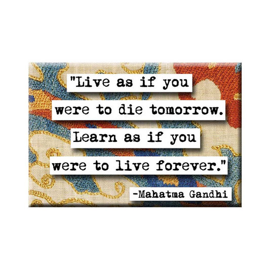 Mahatma Gandhi Refrigerator  Quote Magnet (no.210)