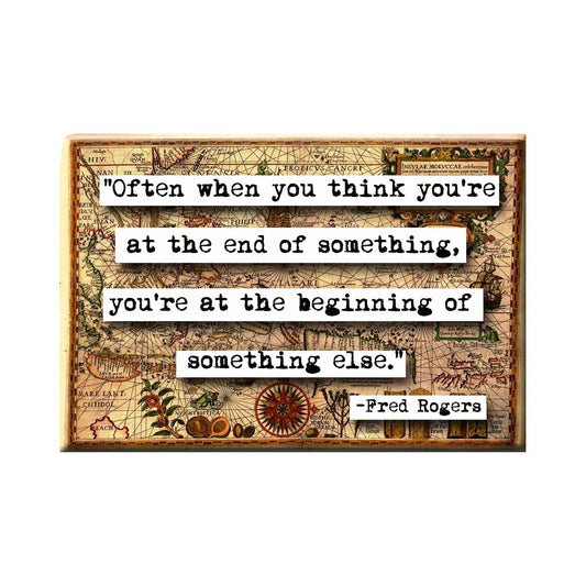 Mister Rogers Beginning of Something Else Refrigerator Magnet (no.736)