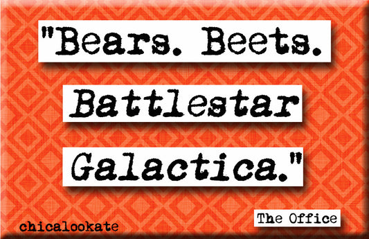 The Office Bears Beets Refrigerator Magnet (no.829)