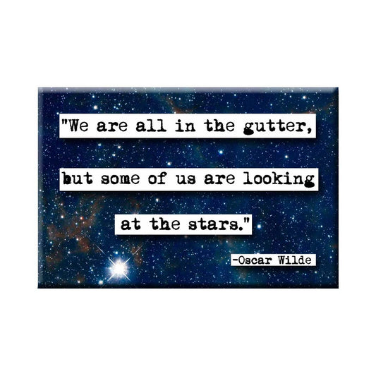 Oscar Wilde Looking at the Stars Quote Magnet (no.838)