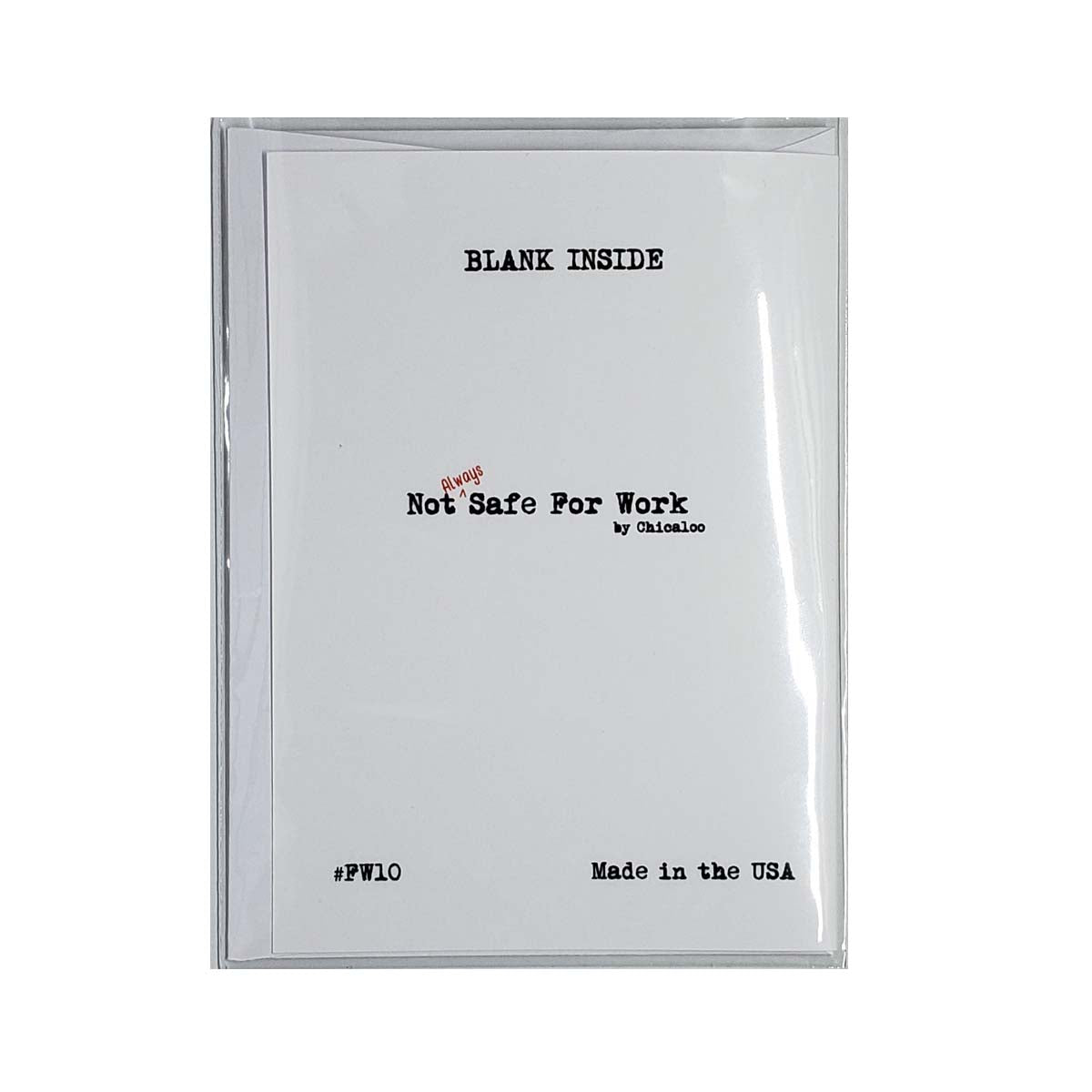 Let The Fuckery Commence Blank Greeting Card NSFW