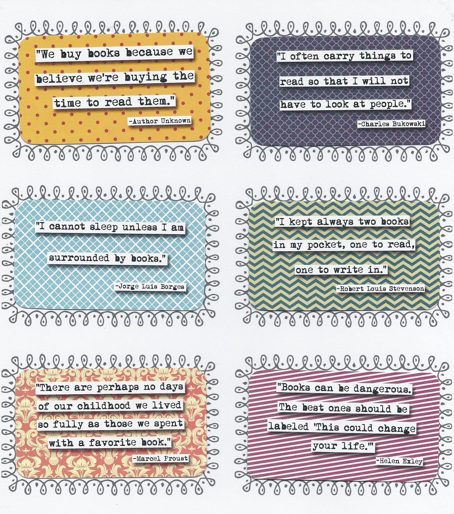 Books Pocket Wisdom Mini Quote Cards Set of 12