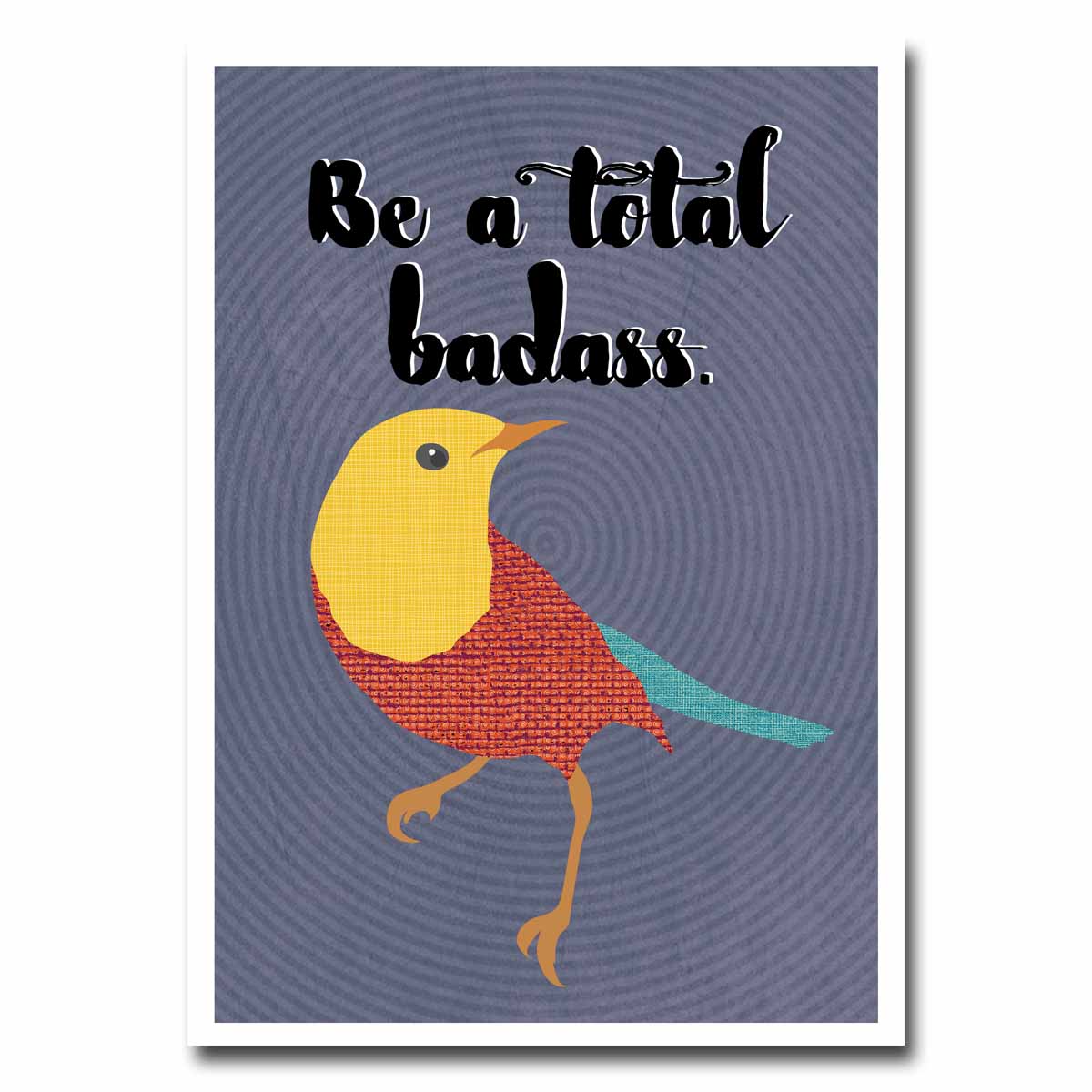Total Badass Greeting Card NSFW