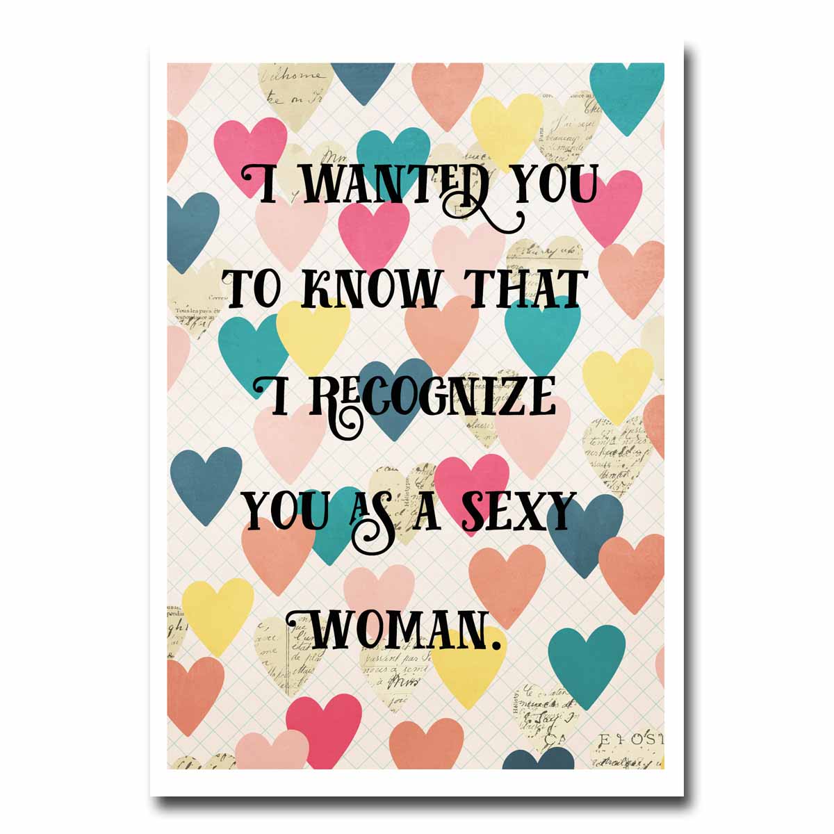 Heaving Bosoms Recognize You As a Sexy Blank Greeting Card