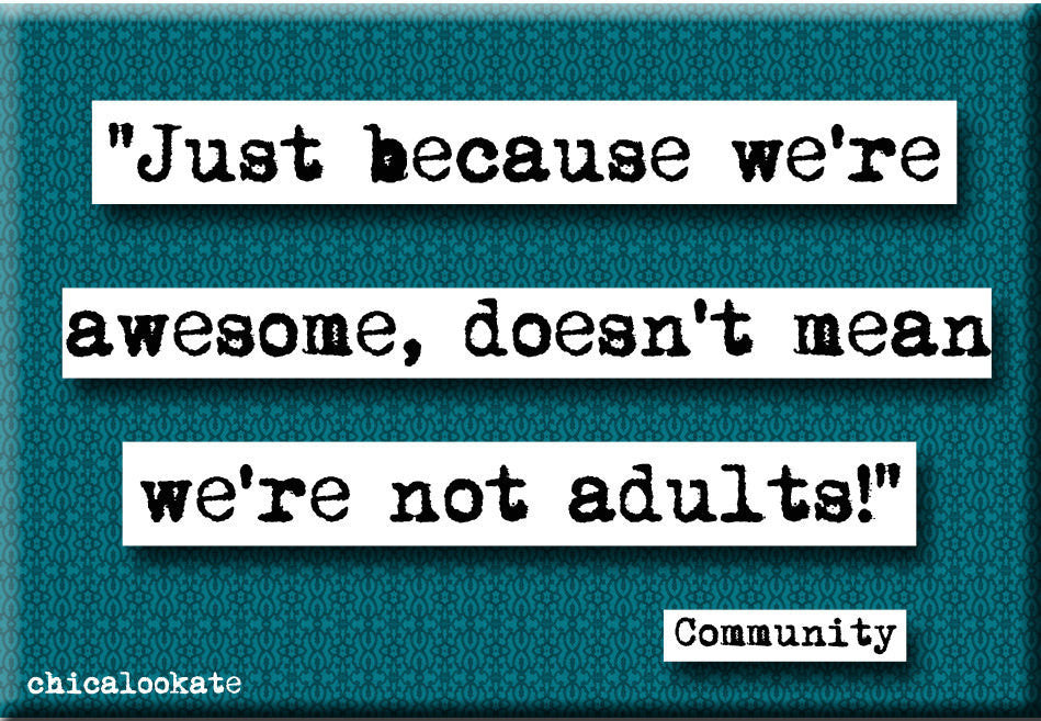 Community Doesn't Mean it's Not Adults Refrigerator Magnet (no.644)