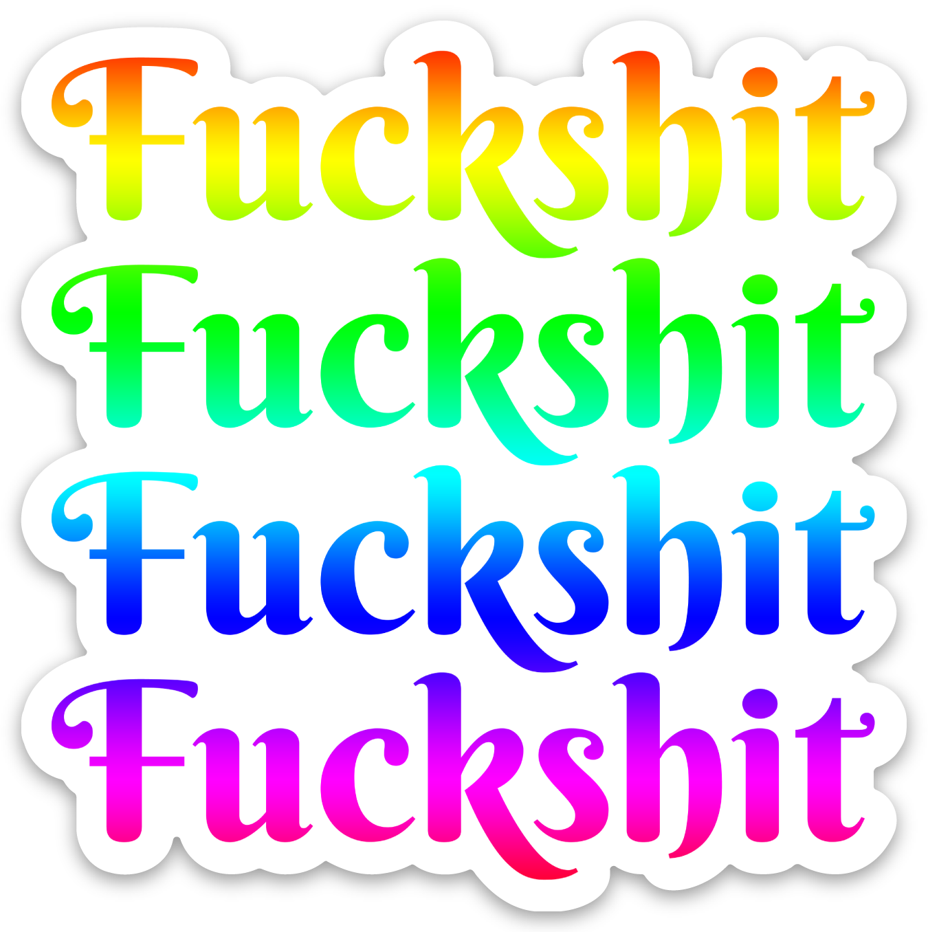 Fuckshit Vinyl Sticker