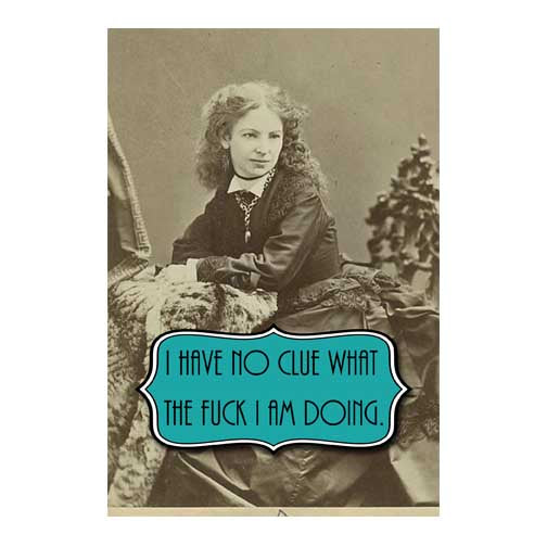 No Clue Postcard