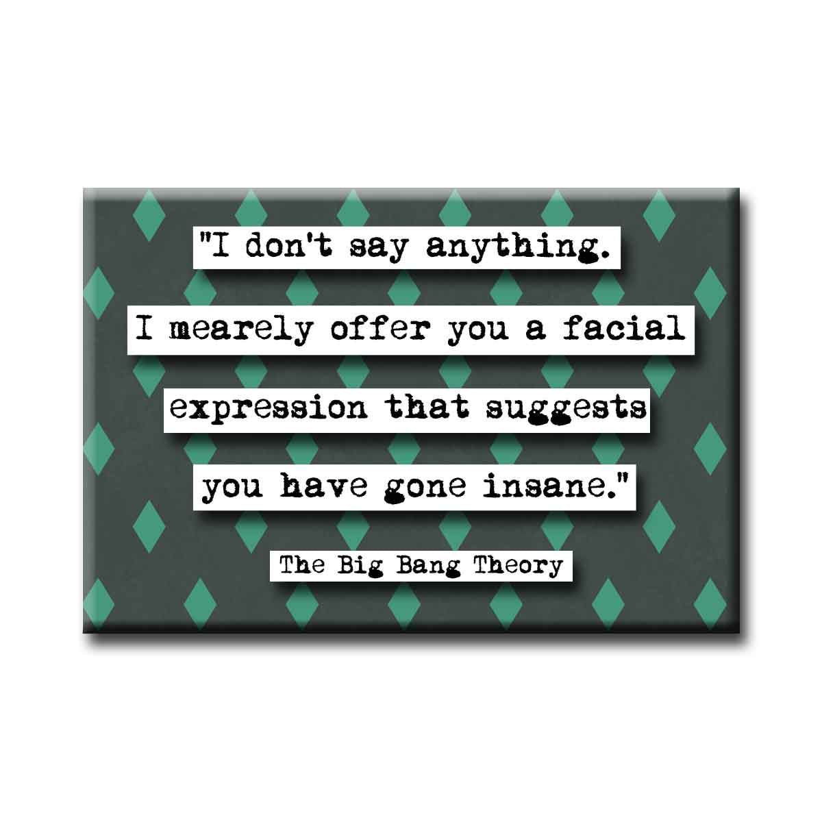 Big Bang I Don't Say Anything Quote Magnet