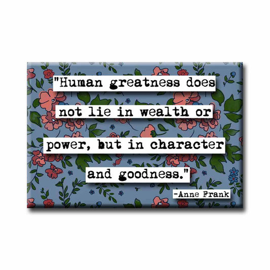 Anne Frank Human Greatness Refrigerator Magnet (no.927)