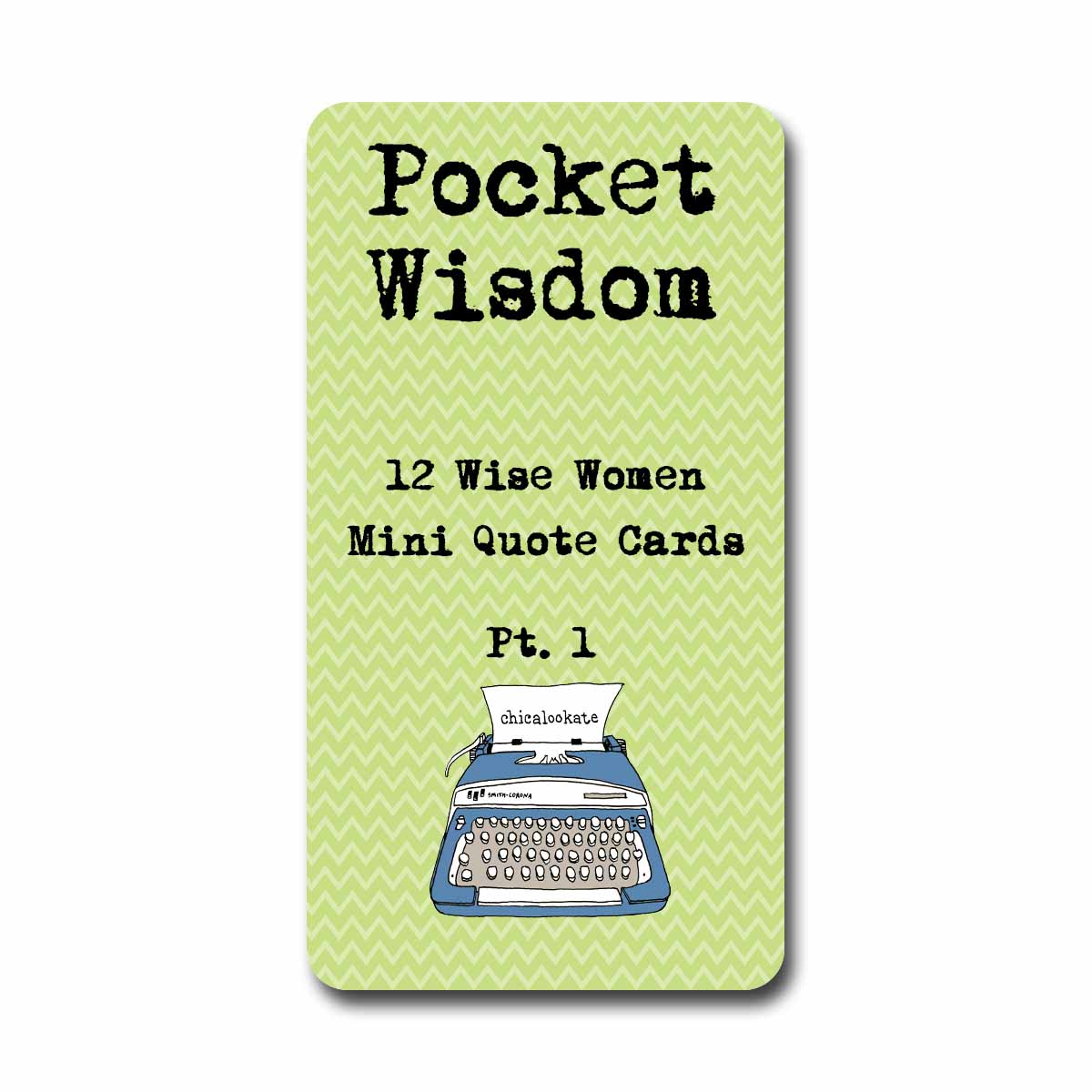 Wise Women Pt. 1 Pocket Wisdom Mini Quote Cards Set of 12