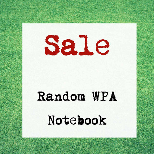 Sale Random 5x7 WPA Blank Notebook - CLEARANCE