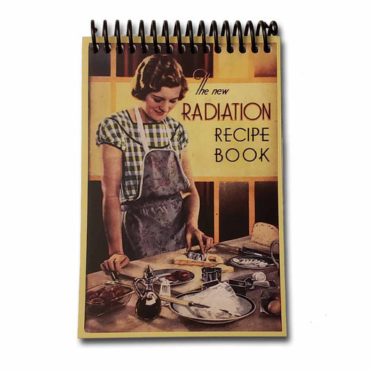 Radiation Recipe Book Blank 4x6 Notepad