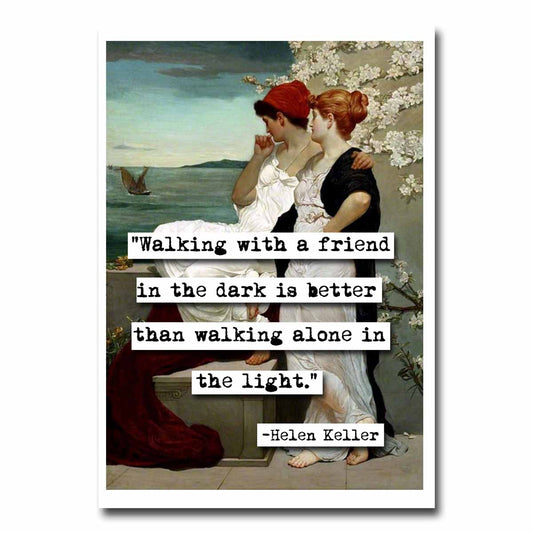 Helen Keller Quote Blank Greeting Card