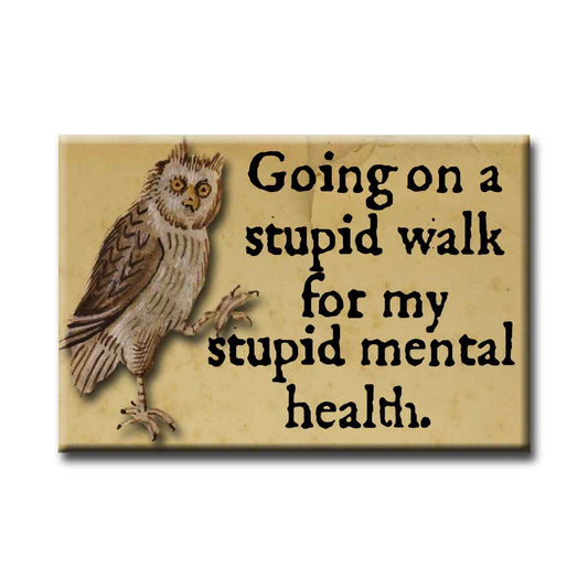 Medieval Marginalia Stupid Walk Refrigerator Magnet