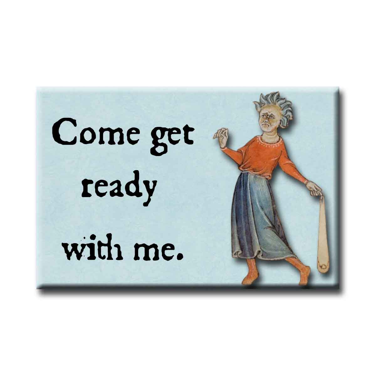 Medieval Marginalia Get Ready With Me Refrigerator Magnet