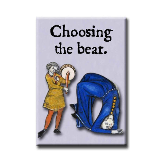 Medieval Marginalia Choosing the Bear Refrigerator Magnet