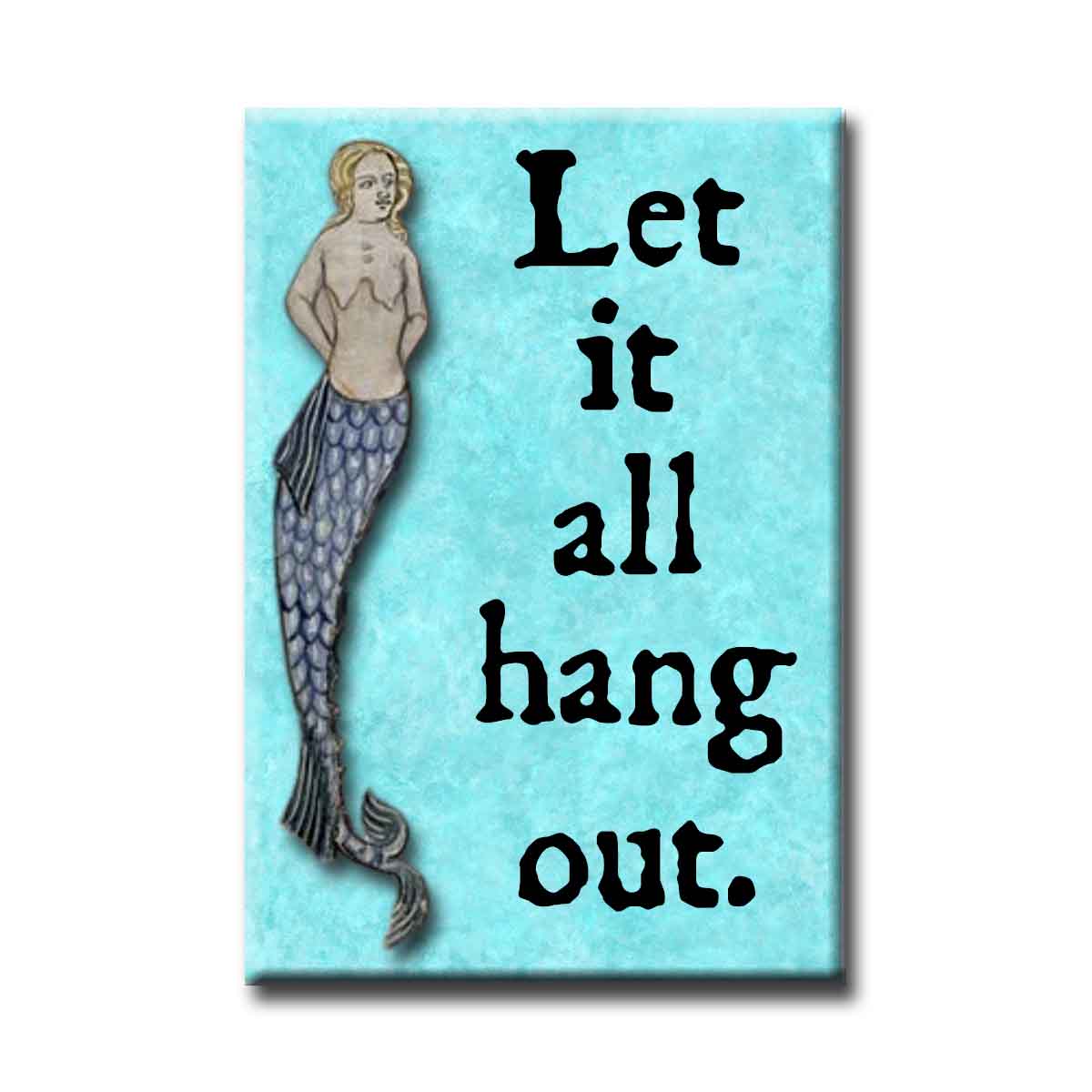 Medieval Marginalia Let It All Hang Out Refrigerator Magnet