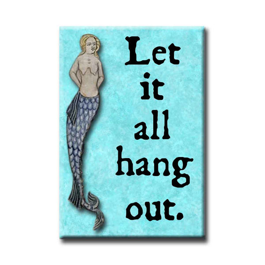 Medieval Marginalia Let It All Hang Out Refrigerator Magnet