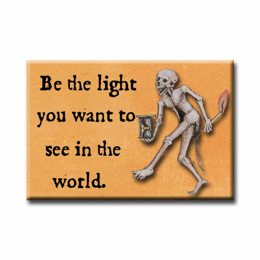 Medieval Marginalia Be the Light  Refrigerator Magnet