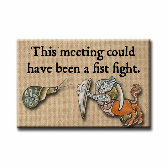 Medieval Marginalia Could Have Been a Fist Fight Refrigerator Magnet