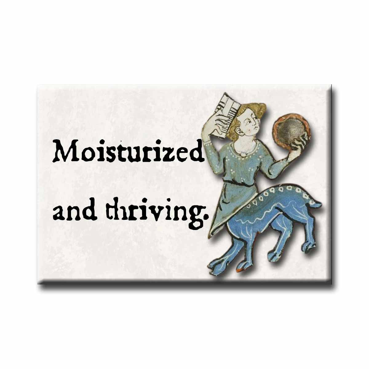 Medieval Marginalia Moisturized and Thriving Refrigerator Magnet