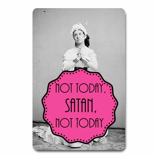 One Not Today Satan NSFW Postcard