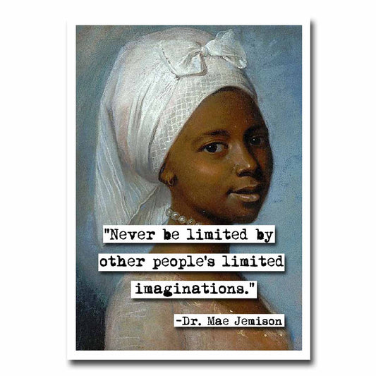 Dr. Mae Jemison Imagination Quote Blank Greeting Card