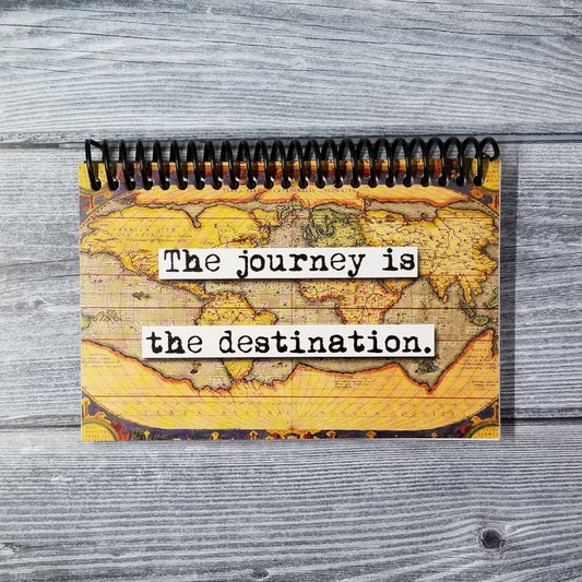 Journey Is the Destination Blank 4x6 Notepad