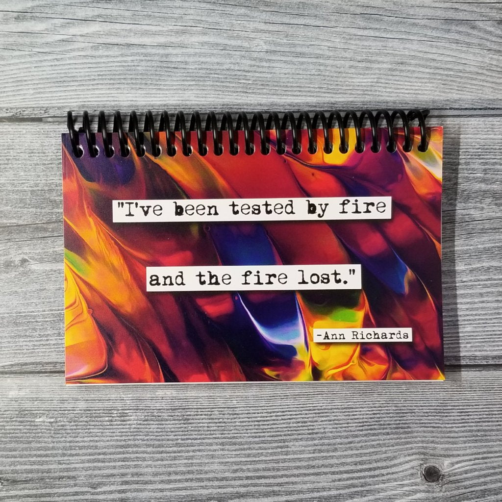 Ann Richards the Fire Lost  Quote Blank 4x6 Notepad