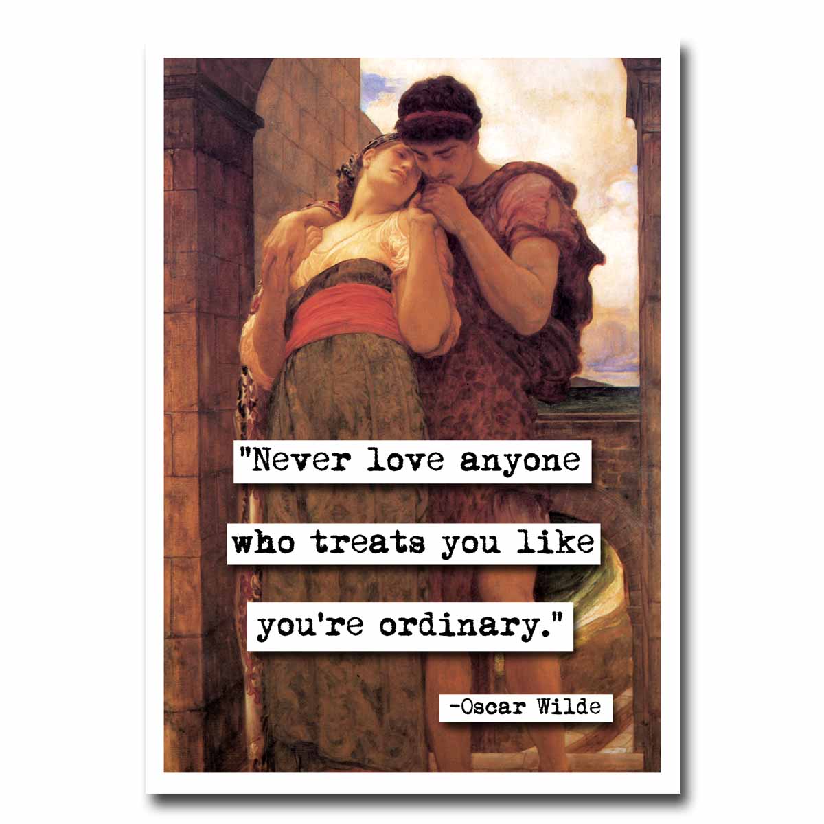 Oscar Wilde Never Love Anyone Quote Blank Greeting Card