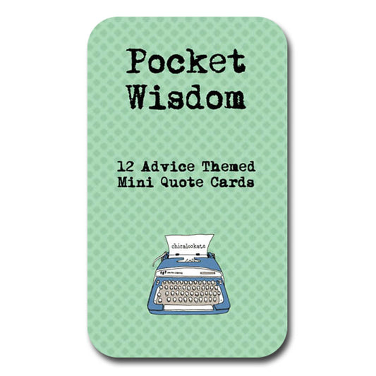 Advice Pocket Wisdom Mini Quote Cards Set of 12