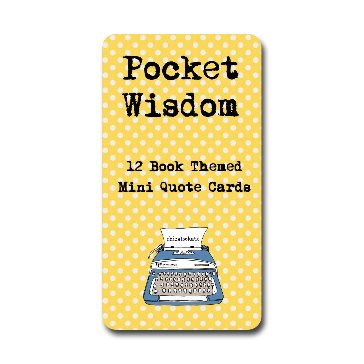 Books Pocket Wisdom Mini Quote Cards Set of 12