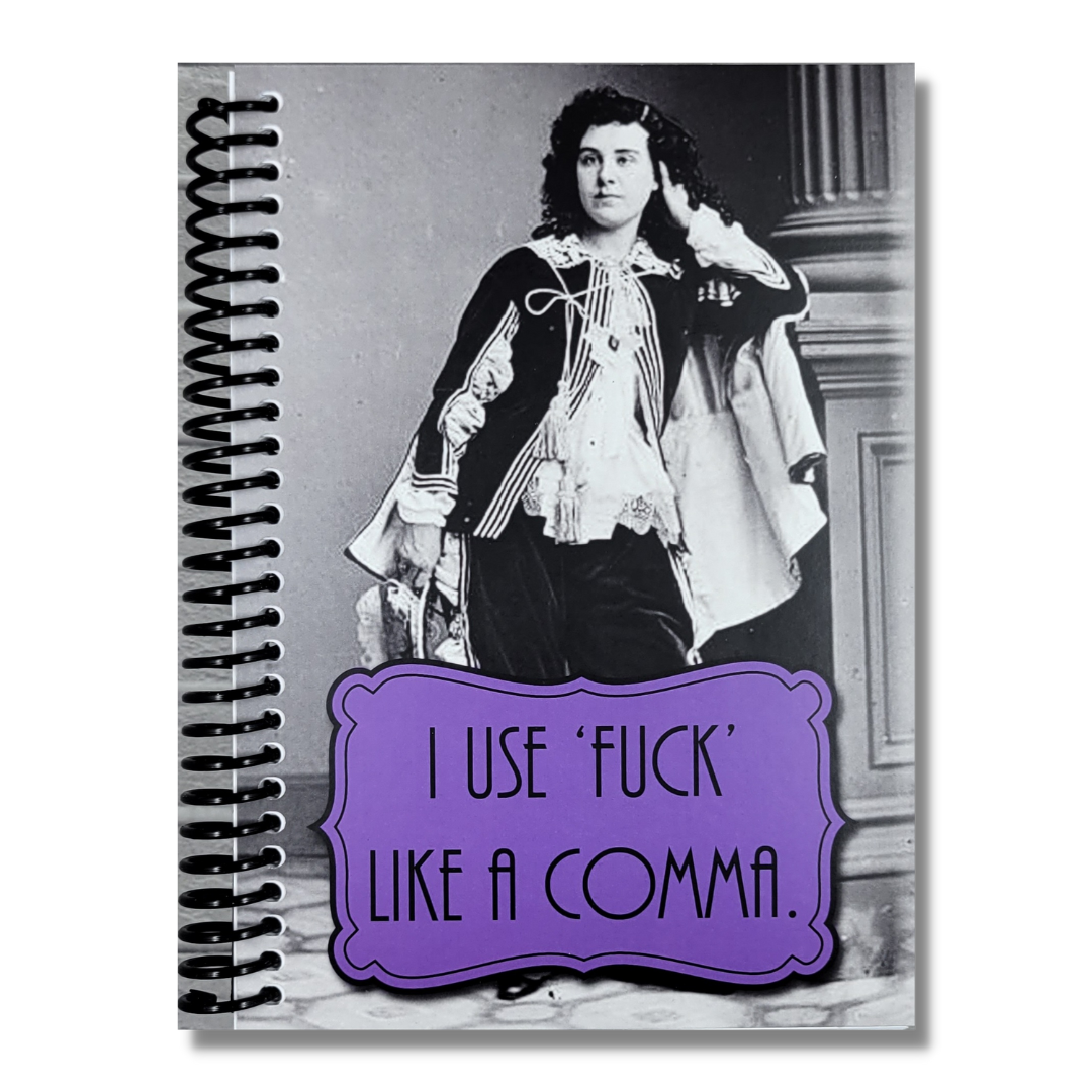 I Use Fuck Like a Comma 5x7 NSFW Notebook