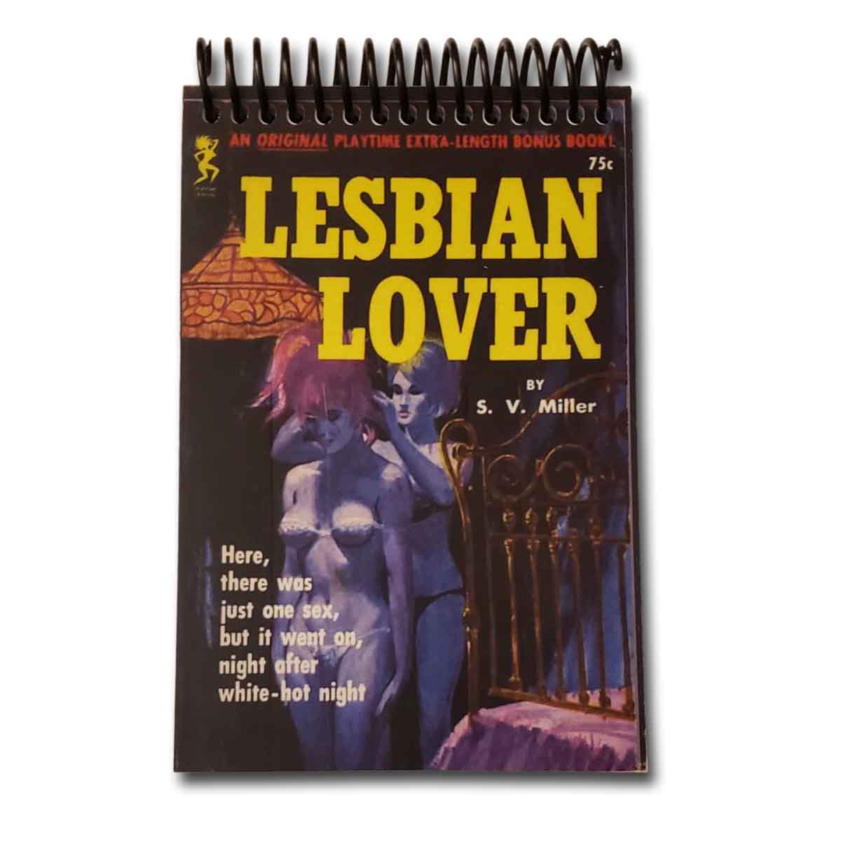 Lesbian Lover Pulp Cover Blank 4x6 Notepad